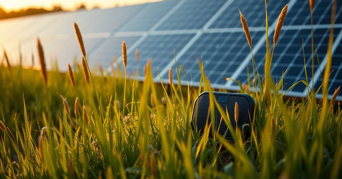 Solar-Powered Bluetooth Speaker Revolutionizes Outdoor Entertainment