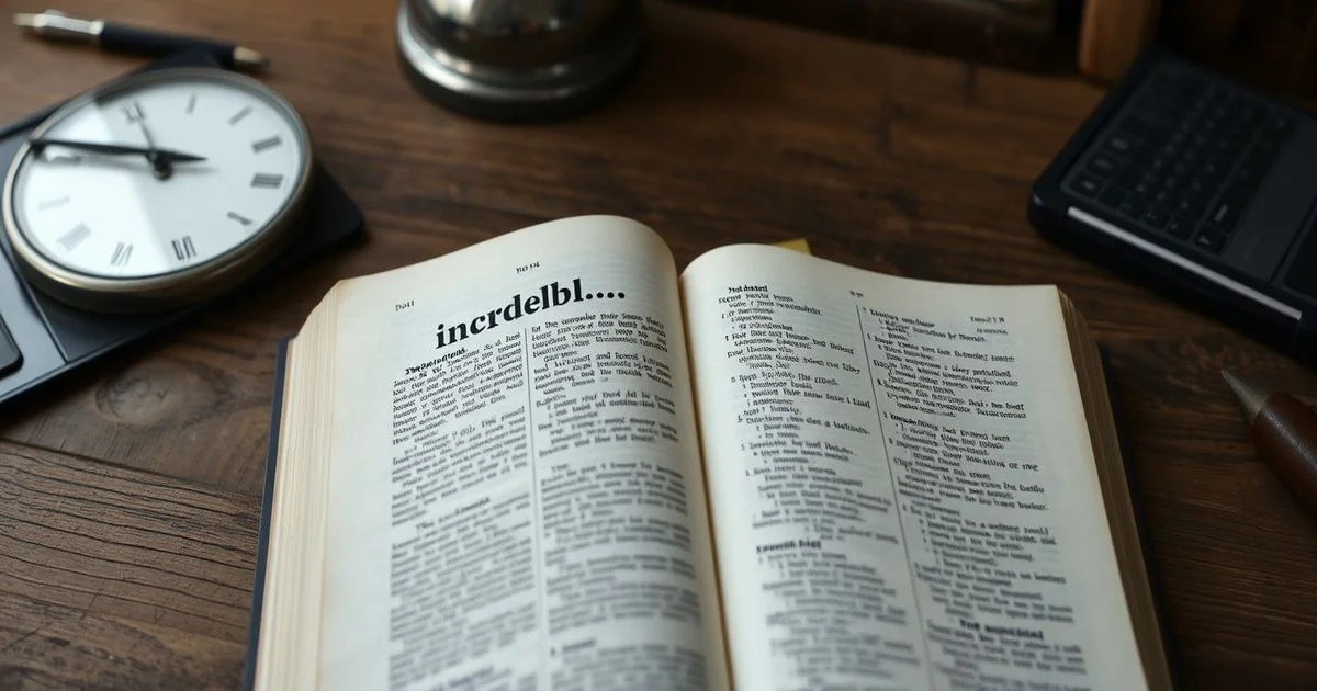 The Linguistic and Cultural Evolution of 'Incredible' in Modern Discourse